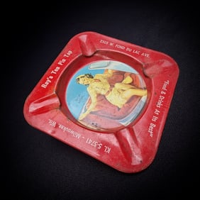 Vintage Ray's Ten Pin Tap Pin-Up Ashtray