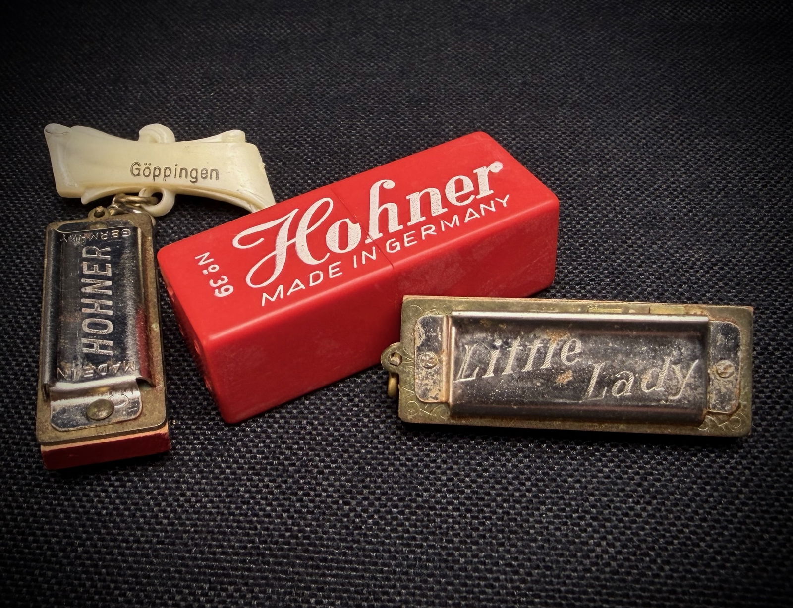 Hohner Little Lady & Goppingen Harmonica Pin Lot (1 of 7)
