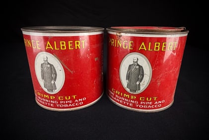 Lot of 2 Prince Albert Tobacco Tins