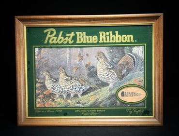1996 Pabst Blue Ribbon Ruffed Grouse Sign