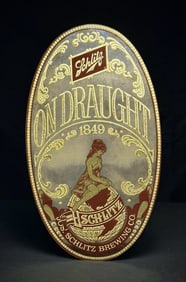 Vintage Schlitz On Draught Beer Sign