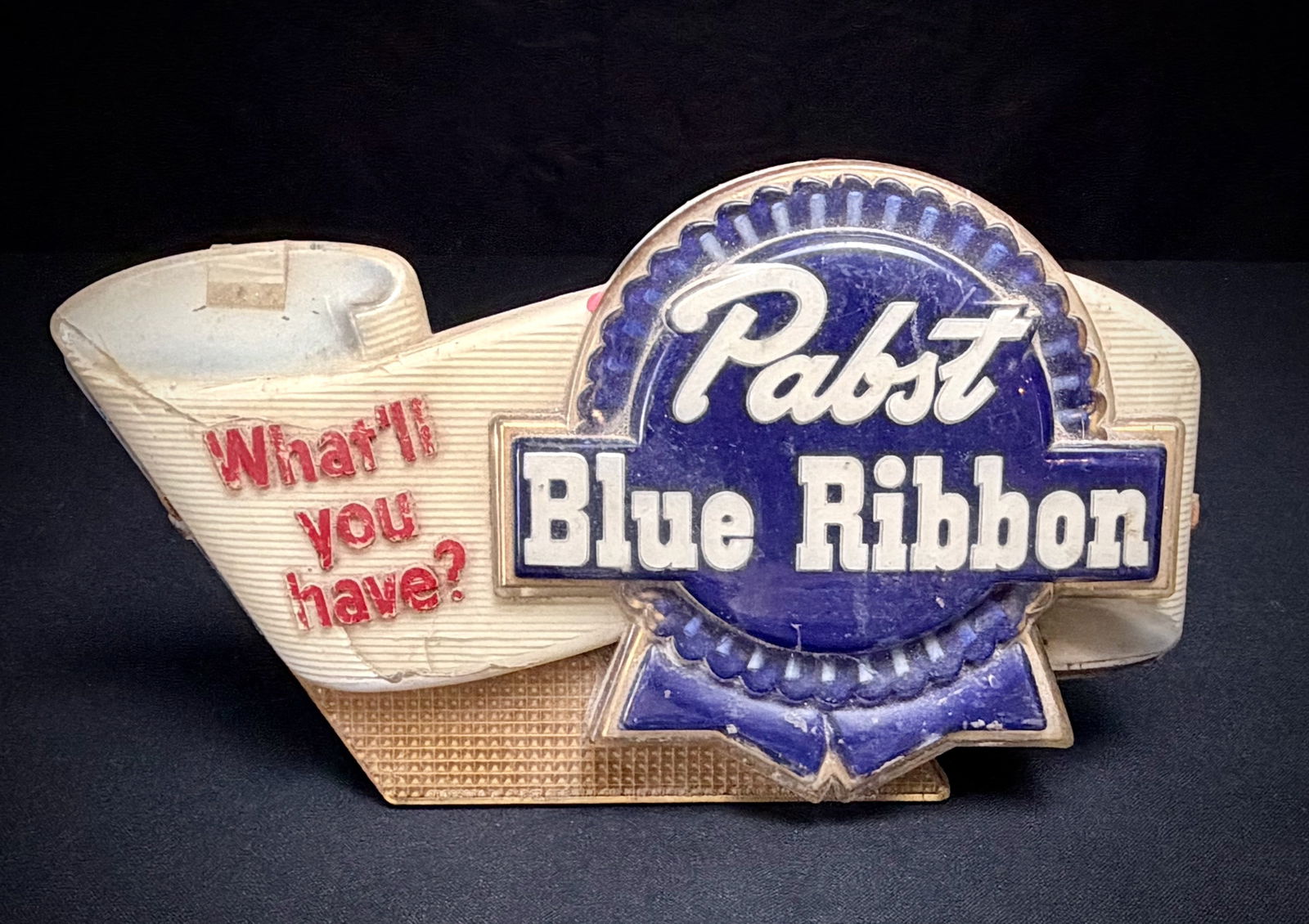Vintage Wood Pabst Blue Ribbon Sign