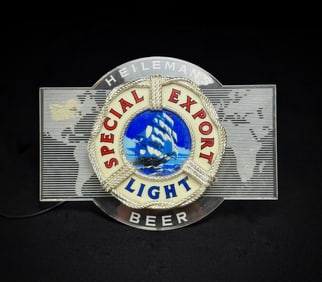 1981 Heileman's Special Export Lighted Beer Sign