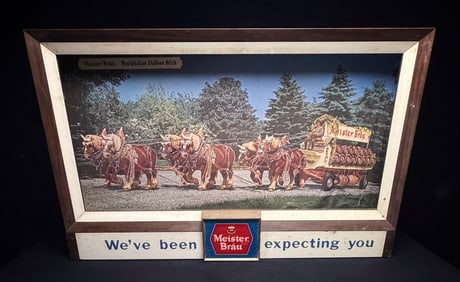 Meister Brau Westphalian Stallion Lighted Sign