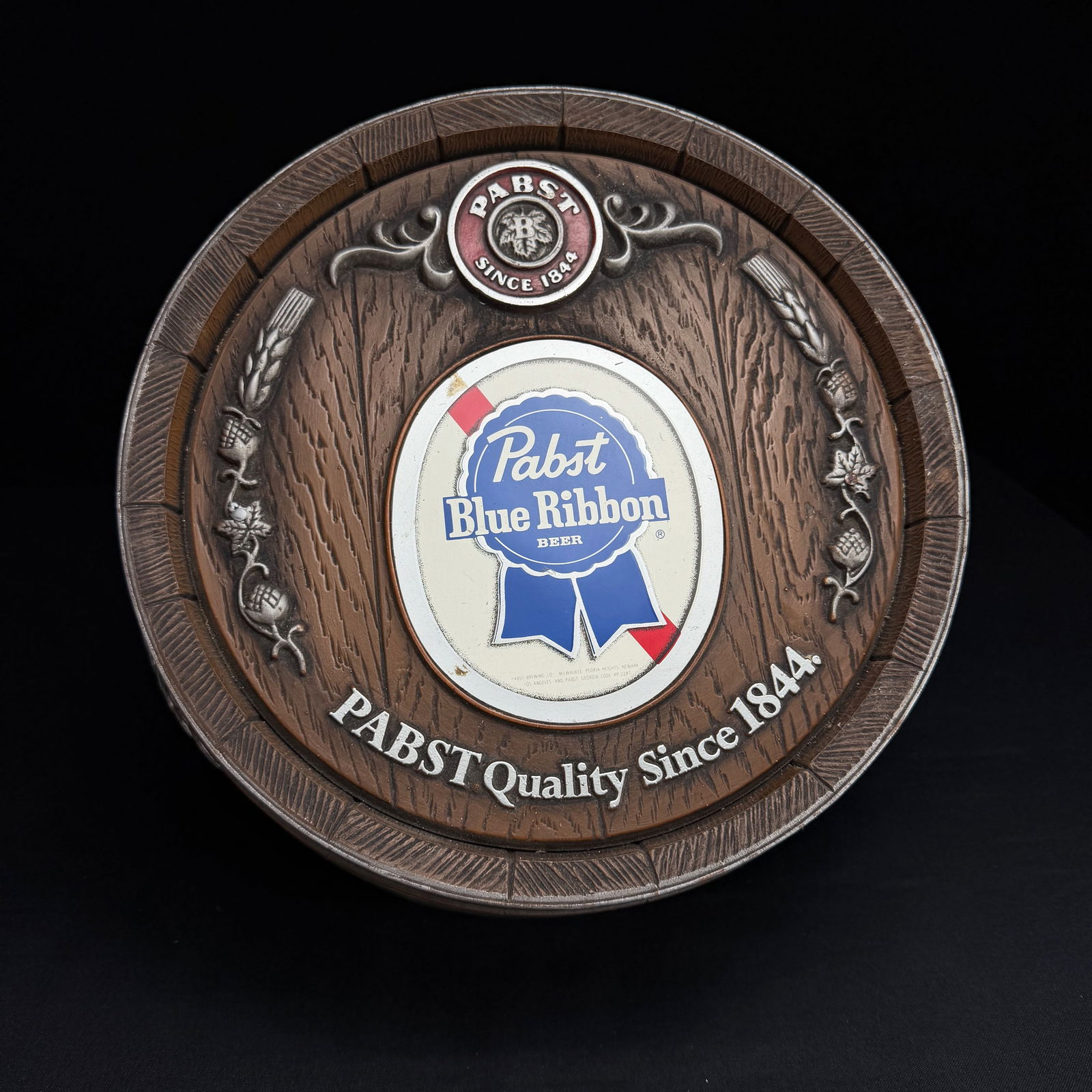 Pabst Blue Ribbon Beer Barrel Wall Sign (1 of 4)
