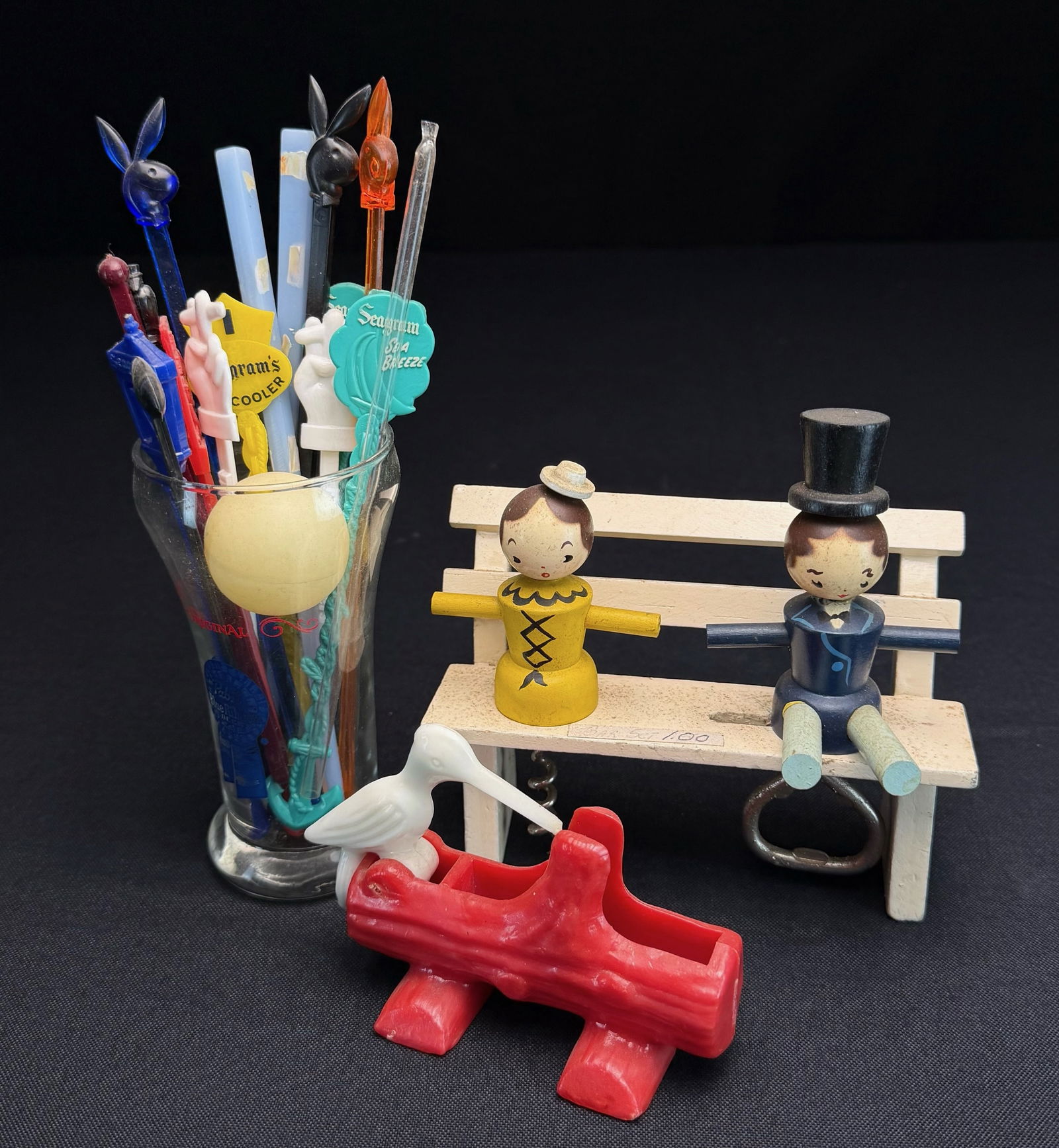 Vintage Barware Lot, Openers & Swizzle Sticks (1 of 7)