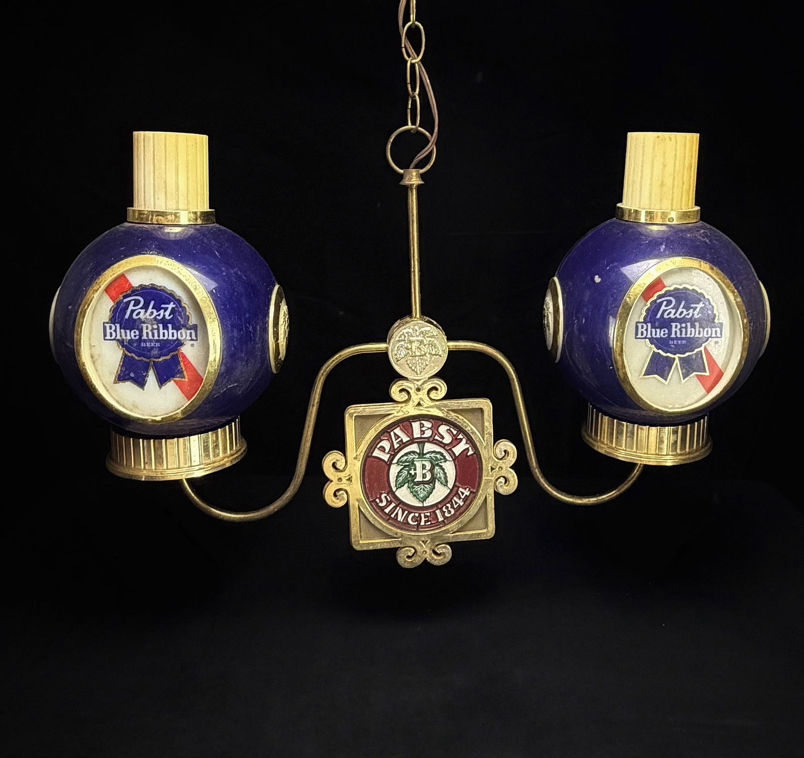 Vintage Pabst Blue Ribbon Pool Table Hanging Light (1 of 9)