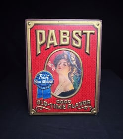 Pabst Good Old-Time Flavor Embossed Sign