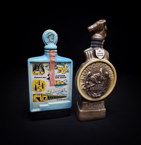 Lot of 2 New Mexico Whiskey Decanters