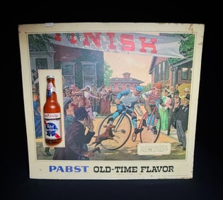 Vintage Pabst Blue Ribbon 3D Beer Sign