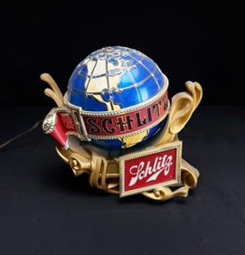 Vintage Schlitz Lighted Globe Sign