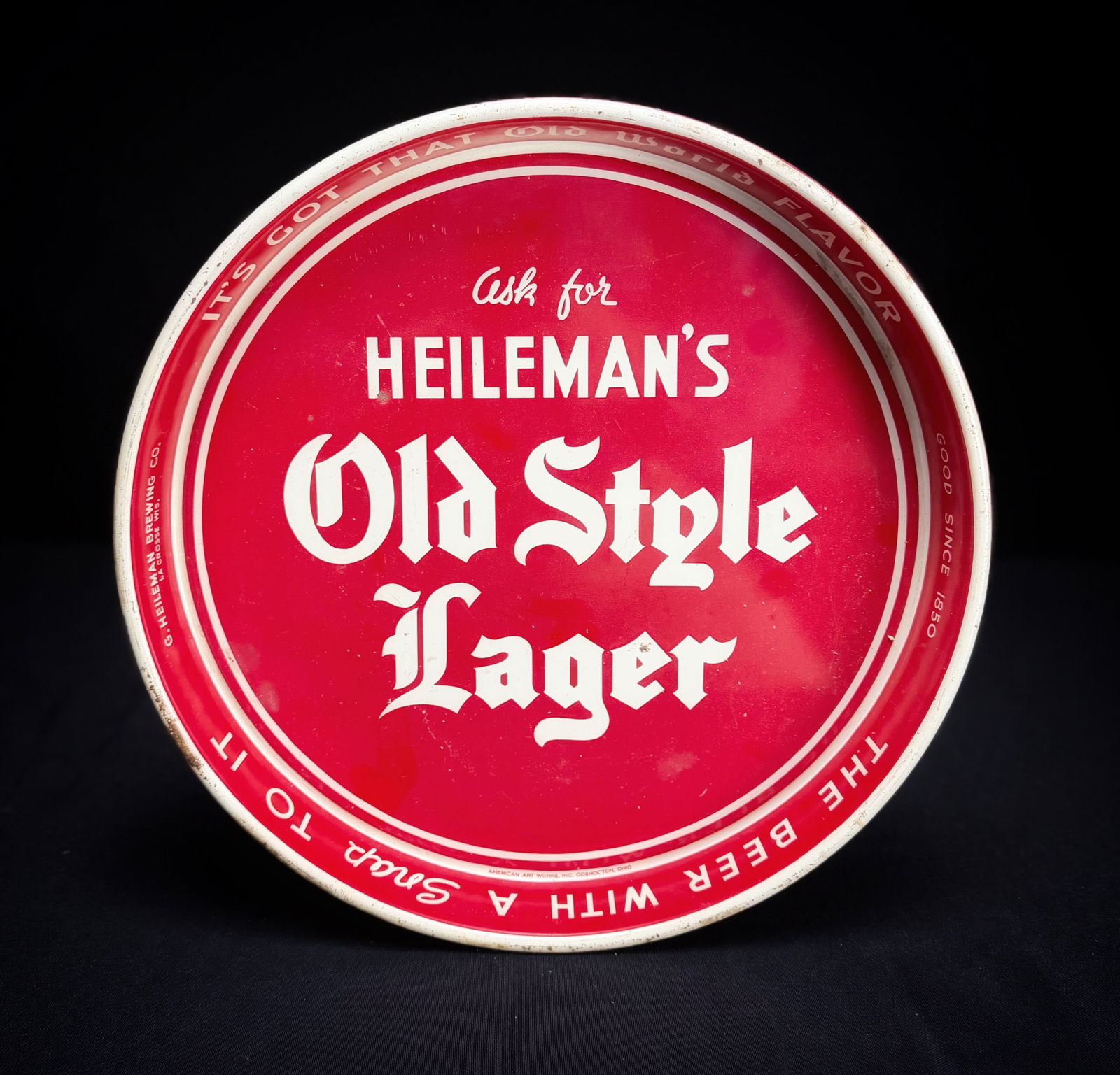 Heileman's Old Style Lager Beer Serving Tray (1 of 4)