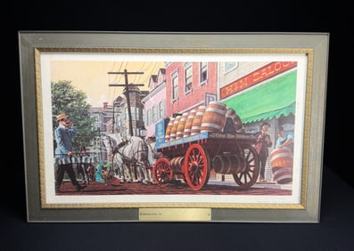 Pabst Blue Ribbon Framed Advertising Print