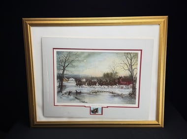 Ltd Ed Budweiser Clydesdales Print, 1986