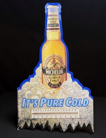 Vintage 1991 Michelob Light Thermometer Sign