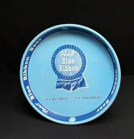 Vintage Pabst Blue Ribbon Beer Serving Tray
