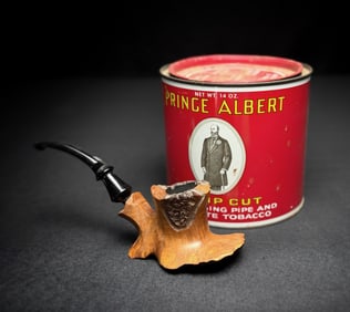 Stanwell Freehand Briar Pipe & Prince Albert Tin