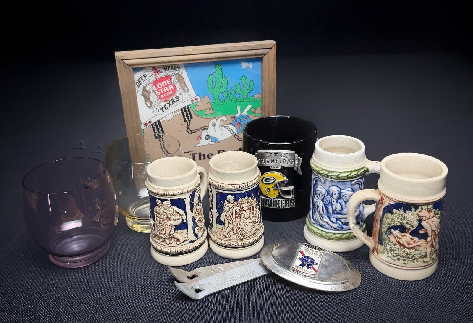 Lot of Beer Steins, Mugs, & Breweriana (1 of 8)