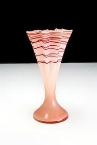 Bohemian Art Nouveau Vase, Pallme-Konig und Habel