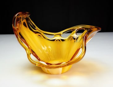 Murano Art Glass Console Bowl
