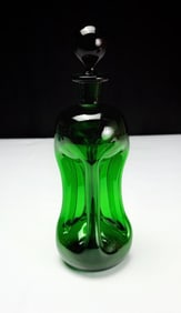 Holmegaard Kluk Kluk Emerald Green Decanter