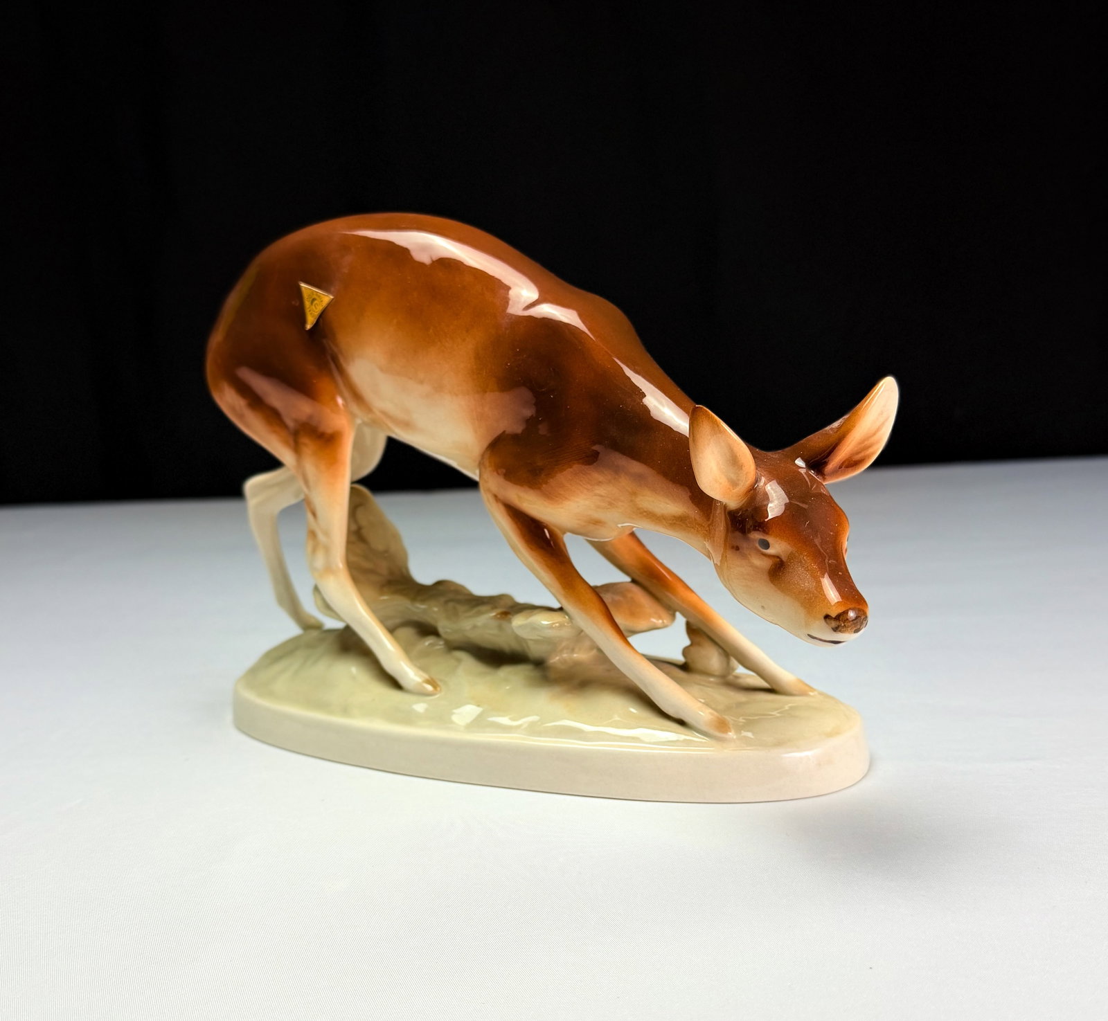 Royal Dux Czech Porcelain Doe Figurine (1 of 5)