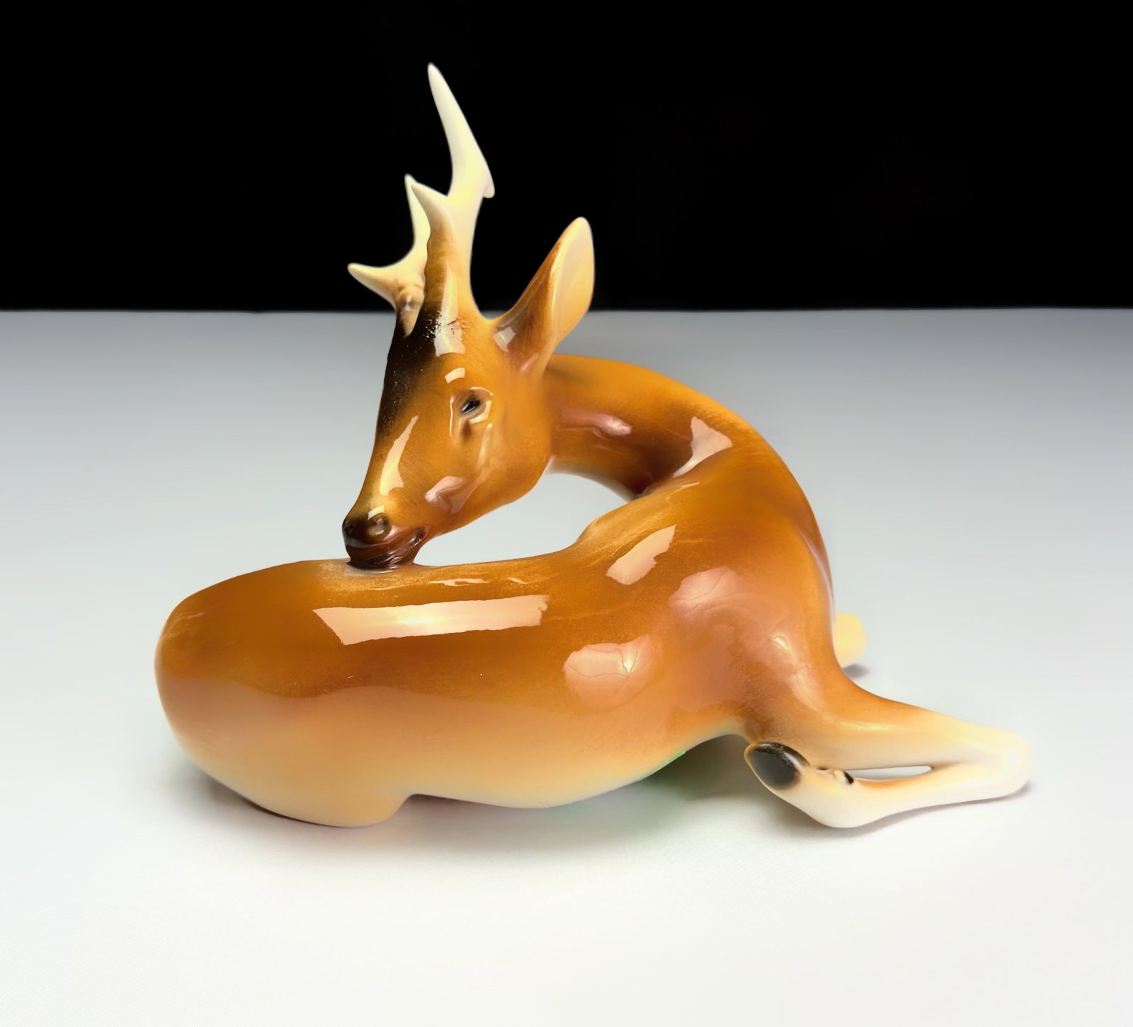 Royal Dux Czech Porcelain Buck Deer Figurine (1 of 4)