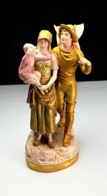 Royal Dux Czech Porcelain Figurine: Family