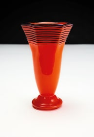 Bohemian Czech Tango Art Glass Vase