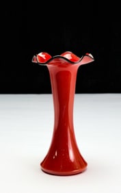 Bohemian Czech Art Glass Tango Vase