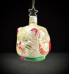 Inge Glas West Germany 3-Faced Ornament