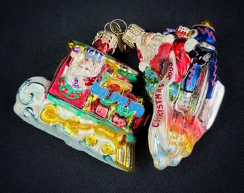 Lot of 2 Christopher Radko Ornaments