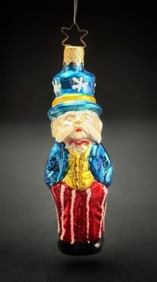 Inge Glas West Germany Uncle Sam Ornament
