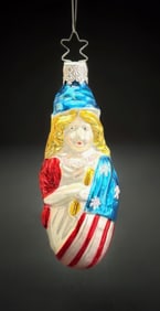 Inge Glas Miss Liberty Christmas Ornament