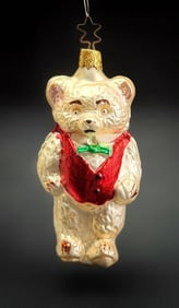 Inge Glas West Germany Bear Christmas Ornament