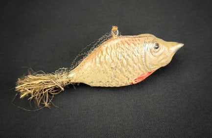 Antique German Glass Fish Ornament