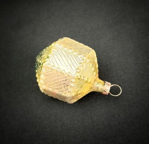 Antique German Glass Geometric Ornament