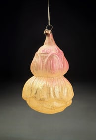 Antique German Molded Glass Figural Ornament