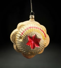 Antique German Molded Glass Ornament