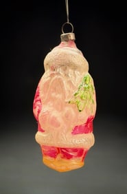 Antique German Glass Santa Claus Ornament