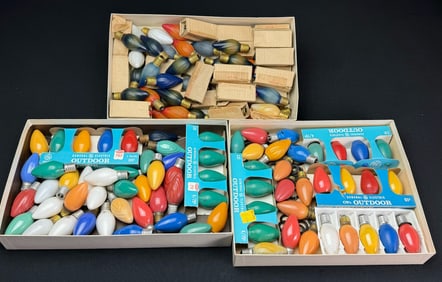 Lot of Vintage C9 Christmas Light Bulbs