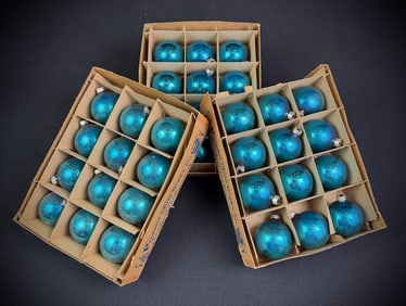 Vintage Premier Glass Christmas Ornaments