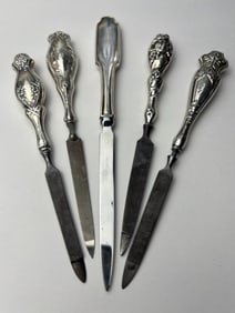 Group of Antique Sterling Silver Handle Nail Files