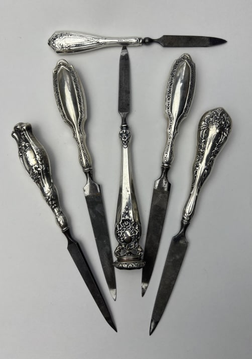 Group of Antique Sterling Silver Handle Nail Files (1 of 10)