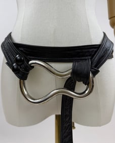 Vintage Elsa Peretti Style Buckle on Leather Belt
