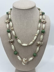 Max Neiger Art Deco Era Czech Art Glass Necklace