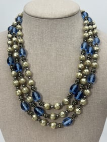Antique Miriam Haskell Style Costume Necklace