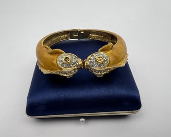 Vintage KJL Kenneth Jay Lane Figural Bracelet