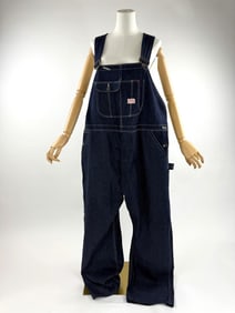 Vintage 1940s Blue Denim Drum Major Overalls
