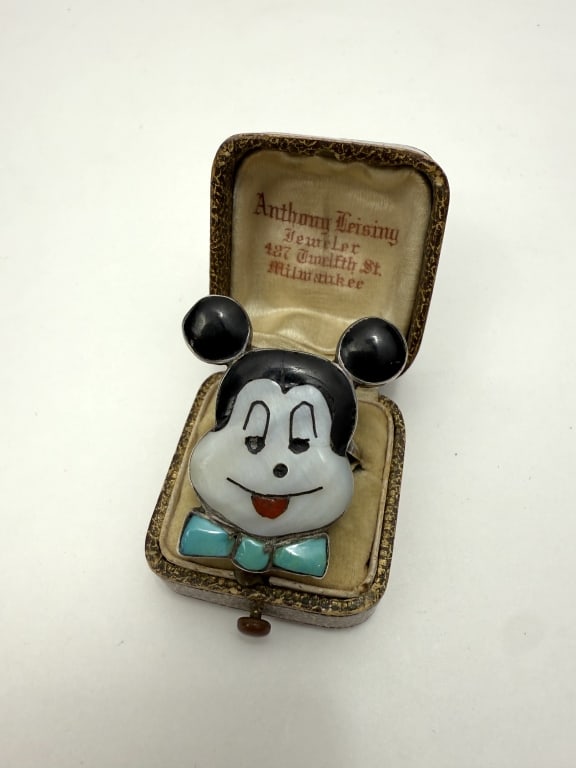 Vintage 1950s Sterling Mickey Mouse Zuni Toon Ring (1 of 5)